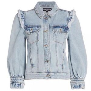 Generation Love Tazz Ruffle Denim Jacket NWOT